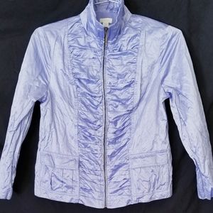 Chico's full zip Metallic Jacket